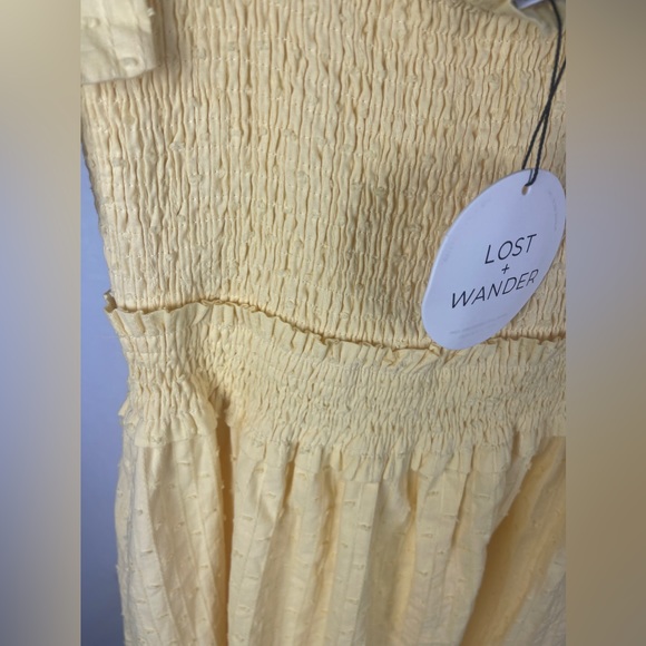 Lost + Wander Yellow Maxi Dress Size XS (0-2) NWT - Picture 8 of 13